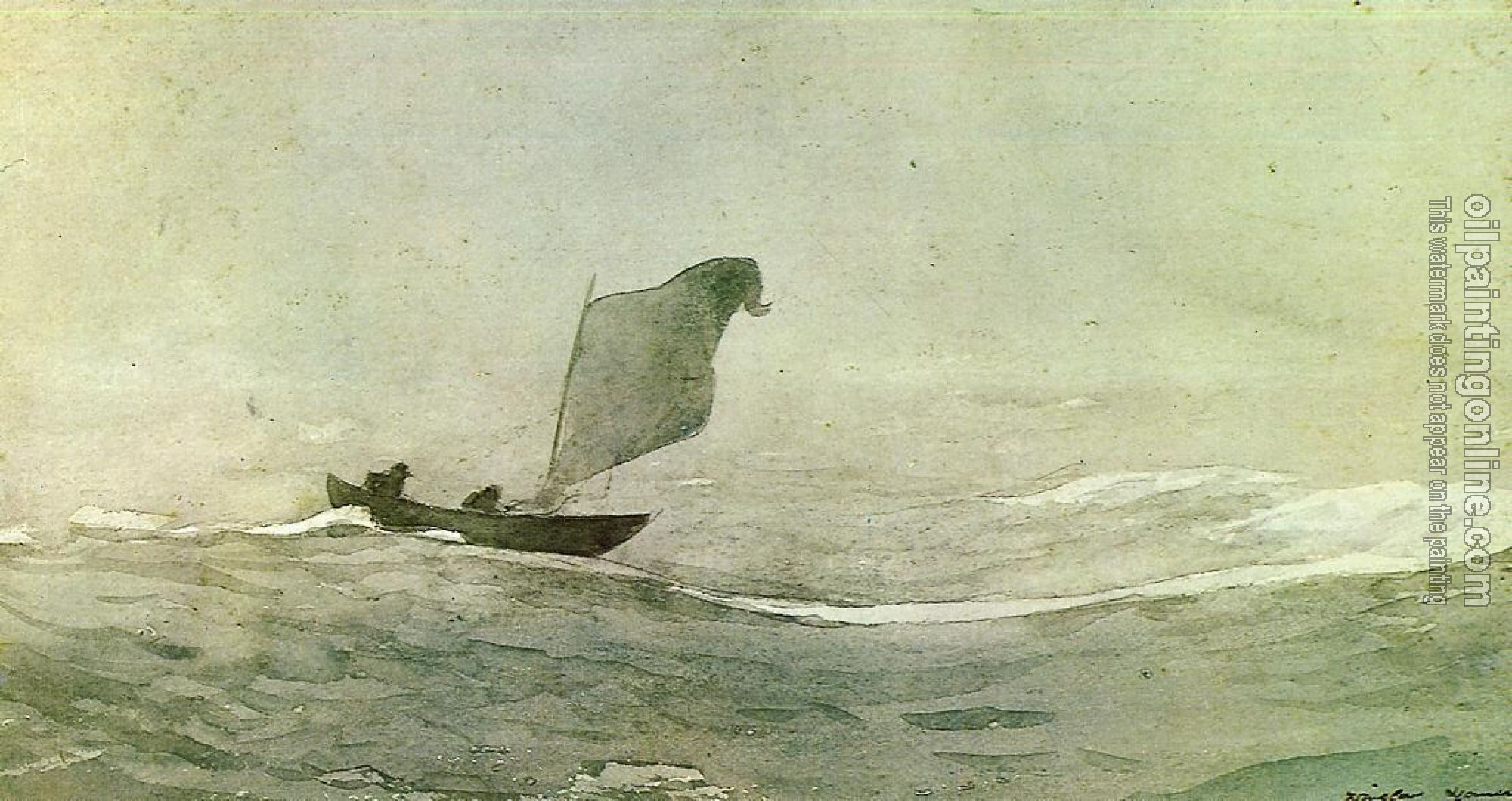 Homer, Winslow - Blown Away